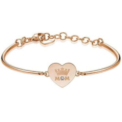 Ženska zapestnica rose gold z napisom mama BROSWAY  BHK276