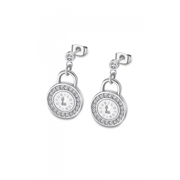 ženski jekleni uhani nakit lotus style