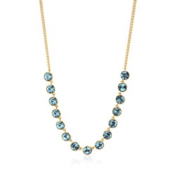 Ženska verižica z safirnimi kristali BROSWAY BYM80 SYMPHONIA
