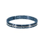 Moška-jeklena-modra-zapestnica-rochet-B042286A-moški-nakit-moške-zapestnice