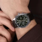 Ročna ura Seiko SSB385P1-z usnjenim paščkom - slika 2