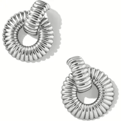 ženski modni okrogli jekleni chunky srebrni-uhani Liu Jo LJ2679