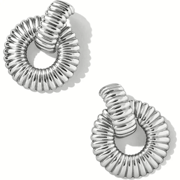 ženski modni okrogli jekleni chunky srebrni-uhani Liu Jo LJ2679