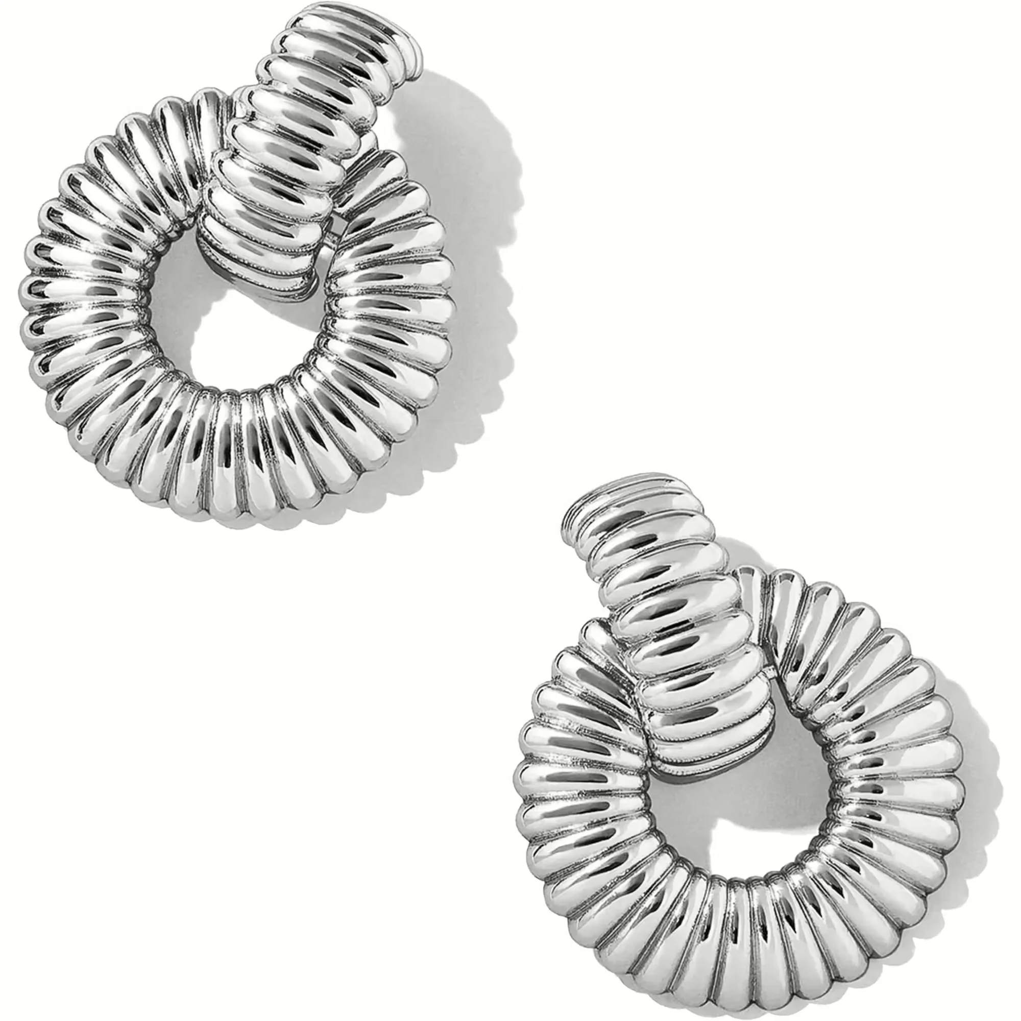 uhani-liu-jo-lj2697 ženski modni okrogli jekleni chunky srebrni-uhani Liu Jo LJ2679