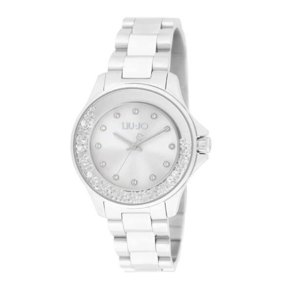 TLJ2496 Liu Jo srebrna ura s kristali za ženske 