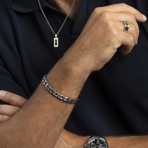 Božična darila jekleni nakit za moške 