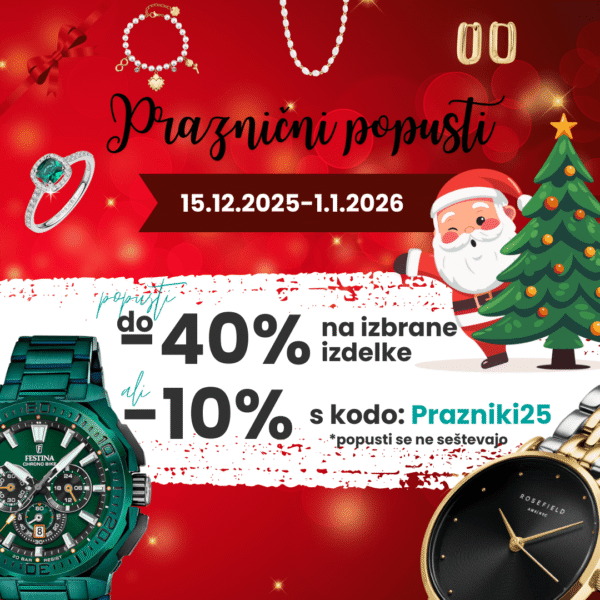 ideja za božična darila ure in nakit