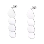 Viseči uhani Lotus LS2422-4-1 v solzasti obliki iz sijočega materiala – eleganten ženski nakit