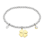 Ženska zapestnica LOTUS STYLE LS2171-2/1 z obeskom deteljice, simbol sreče