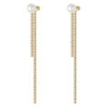 LIU JO uhani LJ3023 dolgi uhani z biserom in cirkoni