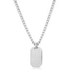 Moška dolga verižica Brosway BIK01 s srebrno ploščico