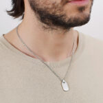 Moška verižica Brosway BIK01XL prikaz okoli vratu