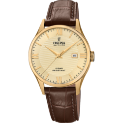Festina Swiss F20010-5 moška ura zlata številčnica