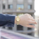 Elegantna ročna ura Festina F20745 prikazana na roki
