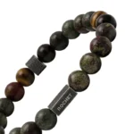 zapestnica rochet hb2808 vintage jeklo in naravni kamni