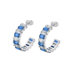 elegantni modri uhani za vsak dan Lotus Style modri jekleni LS2572-4/4