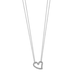 ženska verižica Lotus Style LS2556-1-1 srček srebrna