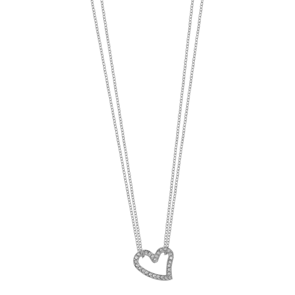 ženska verižica Lotus Style LS2556-1-1 srček srebrna